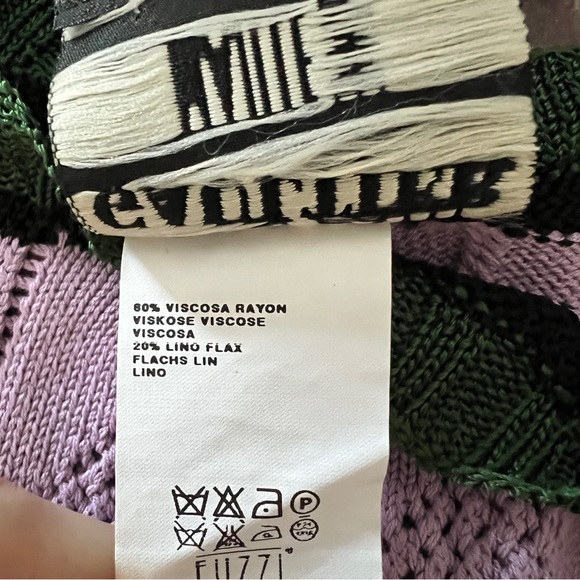 JEAN PAUL GAULTIER S/S 2008 RTW Runway Crochet Knit Tassel Cutout Top in Purple - Picture 10 of 11